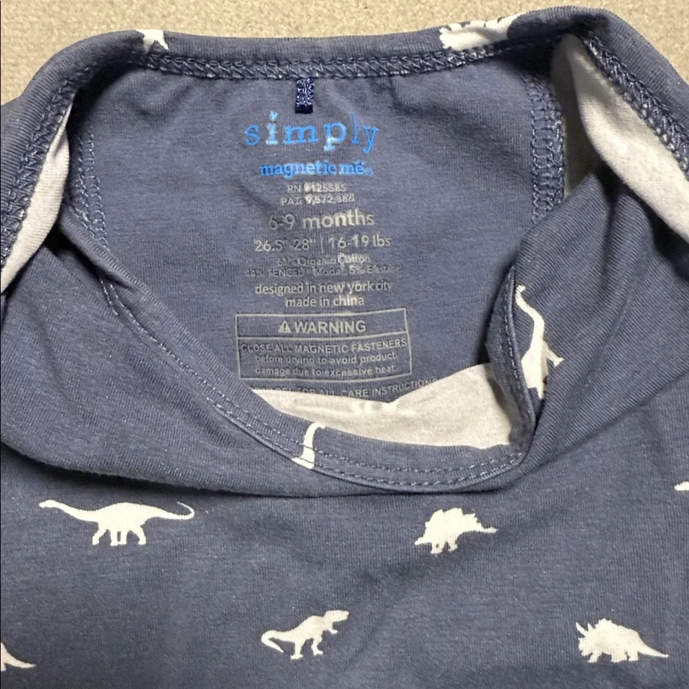 Magnetic Me Blue Dinosaur Bodysuit - Picture 3 of 4